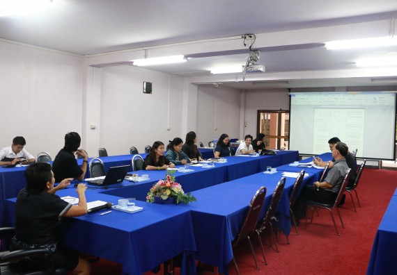 ภาพกิจกรรม คณะวิทยาศาสตร์และเทคโนโลยี ประชุม เรื่อง การเตรียมงานราชภัฏวิชาการ ครั้งที่ 13