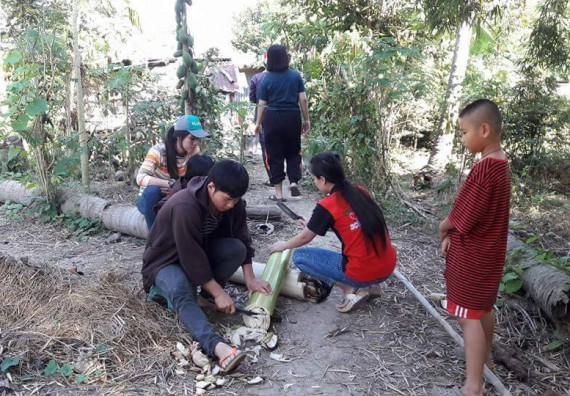 ภาพกิจกรรม โปรแกรมวิชาชีววิทยา ได้จัดกิจกรรมส่งเสริมการเลี้ยงไส้เดือนดิน