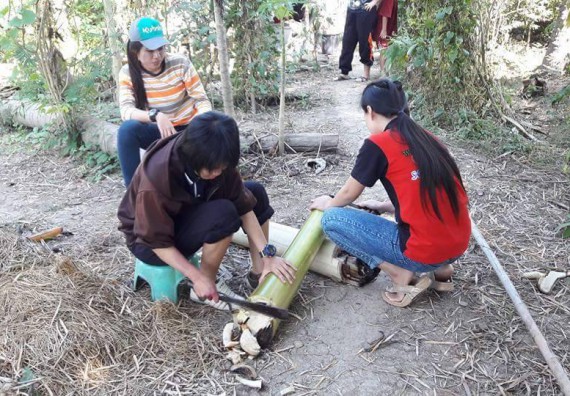 ภาพกิจกรรม โปรแกรมวิชาชีววิทยา ได้จัดกิจกรรมส่งเสริมการเลี้ยงไส้เดือนดิน