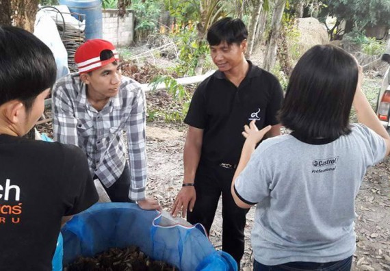 ภาพกิจกรรม โปรแกรมวิชาชีววิทยา ได้จัดกิจกรรมส่งเสริมการเลี้ยงไส้เดือนดิน