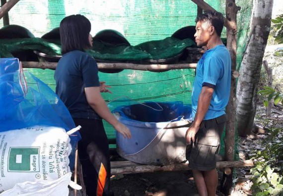 ภาพกิจกรรม โปรแกรมวิชาชีววิทยา ได้จัดกิจกรรมส่งเสริมการเลี้ยงไส้เดือนดิน