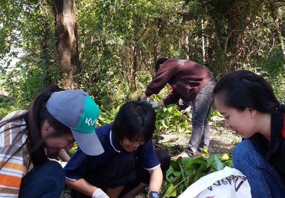 ภาพกิจกรรม โปรแกรมวิชาชีววิทยา ได้จัดกิจกรรมส่งเสริมการเลี้ยงไส้เดือนดิน