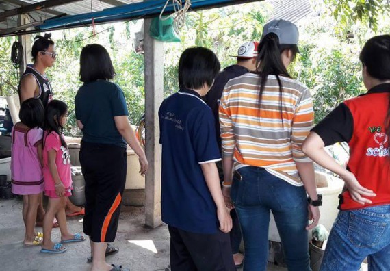 ภาพกิจกรรม โปรแกรมวิชาชีววิทยา ได้จัดกิจกรรมส่งเสริมการเลี้ยงไส้เดือนดิน