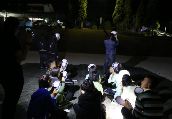 ภาพกิจกรรม โปรแกรมวิชาฟิสิกส์ จัดค่ายดาราศาสตร์สัญจร ปีที่ 4