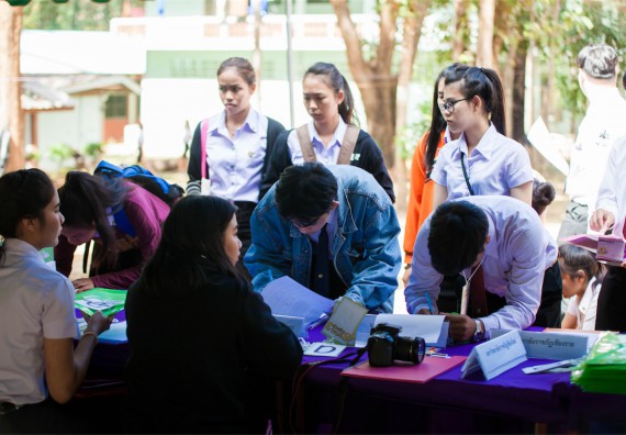 ภาพกิจกรรม โครงการอบรมเชิงปฏิบัติการค่ายอาสาบำเพ็ญประโยชน์ส่งเสริมสุขภาพ เสริมสร้างคุณธรรมจริยธรรมและบูรณาการเรียนรู้เพื่อทำนุบำรุงศิลปวัฒนธรรม ครั้งที่ 3