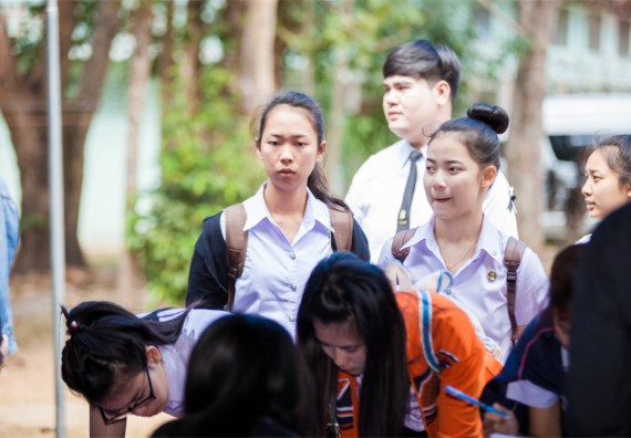 ภาพกิจกรรม โครงการอบรมเชิงปฏิบัติการค่ายอาสาบำเพ็ญประโยชน์ส่งเสริมสุขภาพ เสริมสร้างคุณธรรมจริยธรรมและบูรณาการเรียนรู้เพื่อทำนุบำรุงศิลปวัฒนธรรม ครั้งที่ 3