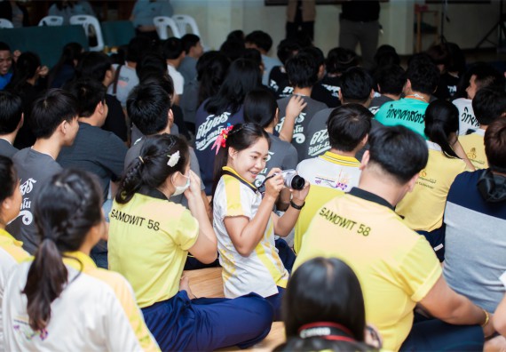 ภาพกิจกรรม โครงการอบรมเชิงปฏิบัติการค่ายอาสาบำเพ็ญประโยชน์ส่งเสริมสุขภาพ เสริมสร้างคุณธรรมจริยธรรมและบูรณาการเรียนรู้เพื่อทำนุบำรุงศิลปวัฒนธรรม ครั้งที่ 3