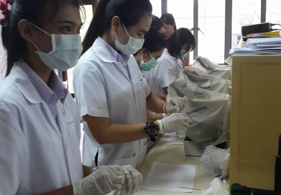 ภาพกิจกรรม โปรแกรมวิชาชีววิทยา จัดการอบรมเชิงปฏิบัติการตรวจหาไข่พยาธิ