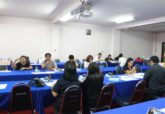 ภาพกิจกรรม คณะวิทยาศาสตร์และเทคโนโลยี ตรวจประเมินผลการควบคุมภายในและบริหารความเสี่ยง รอบ 12 เดือน