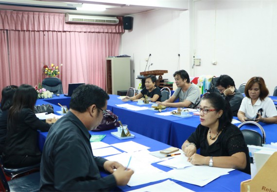 ภาพกิจกรรม คณะวิทยาศาสตร์และเทคโนโลยี ตรวจประเมินผลการควบคุมภายในและบริหารความเสี่ยง รอบ 12 เดือน