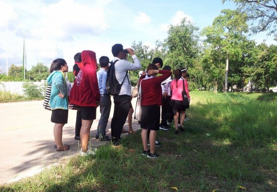 ภาพกิจกรรม โปรแกรมวิชาชีววิทยา จัดการอบรมเชิงปฏิบัติการ เรื่อง นกในแม่วงก์