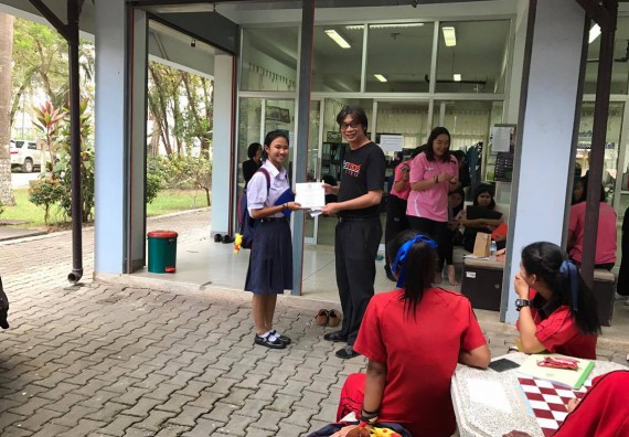 ภาพกิจกรรม โปรแกรมวิชาวิทยาศาสตร์และเทคโนโลยีการอาหาร ได้จัดการอบรมเชิงปฏิบัติการ เรื่อง อาหารปลอดภัยในโรงเรียน