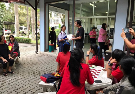 ภาพกิจกรรม โปรแกรมวิชาวิทยาศาสตร์และเทคโนโลยีการอาหาร ได้จัดการอบรมเชิงปฏิบัติการ เรื่อง อาหารปลอดภัยในโรงเรียน