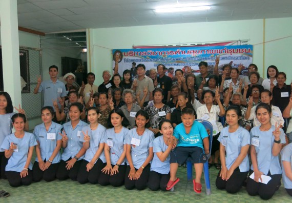 ภาพกิจกรรม โปรแกรมวิชาสาธารณสุขศาสตร์ ได้จัดกิจกรรมบริการวิชาการด้านสุขภาพ