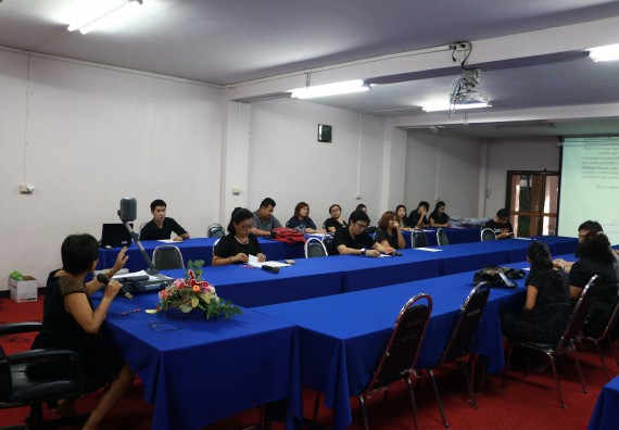 ภาพกิจกรรม คณะวิทยาศาสตร์และเทคโนโลยี จัดการประชุม เรื่อง การดำเนินการเลือกผู้แทนของหน่วยงานเพื่อร่วมเป็นคณะกรรมการสภาคณาจารย์และข้าราชการ