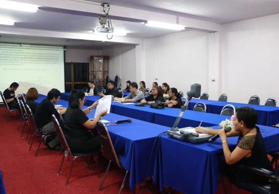 ภาพกิจกรรม คณะวิทยาศาสตร์และเทคโนโลยี จัดการประชุม เรื่อง การดำเนินการเลือกผู้แทนของหน่วยงานเพื่อร่วมเป็นคณะกรรมการสภาคณาจารย์และข้าราชการ