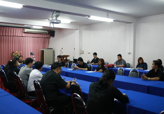 ภาพกิจกรรม คณะวิทยาศาสตร์และเทคโนโลยี จัดการประชุม เรื่อง การดำเนินการเลือกผู้แทนของหน่วยงานเพื่อร่วมเป็นคณะกรรมการสภาคณาจารย์และข้าราชการ