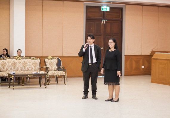 ภาพกิจกรรม นักศึกษาคณะวิทยาศาสตร์และเทคโนโลยี เข้าร่วมโครงการฝึกอบรมการประกันคุณภาพการศึกษา โดยกระบวนการจัดการความรู้ QA.KM