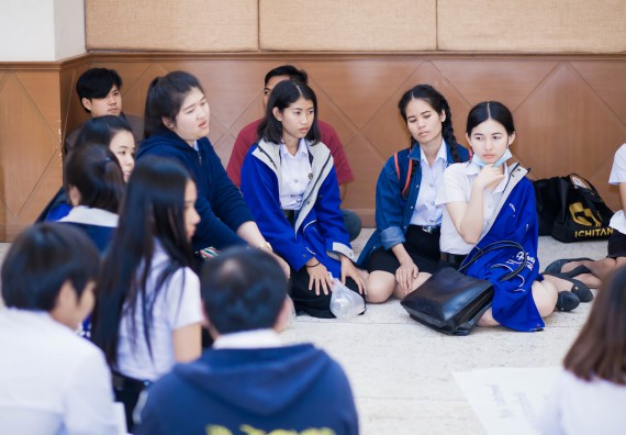 ภาพกิจกรรม นักศึกษาคณะวิทยาศาสตร์และเทคโนโลยี เข้าร่วมโครงการฝึกอบรมการประกันคุณภาพการศึกษา โดยกระบวนการจัดการความรู้ QA.KM