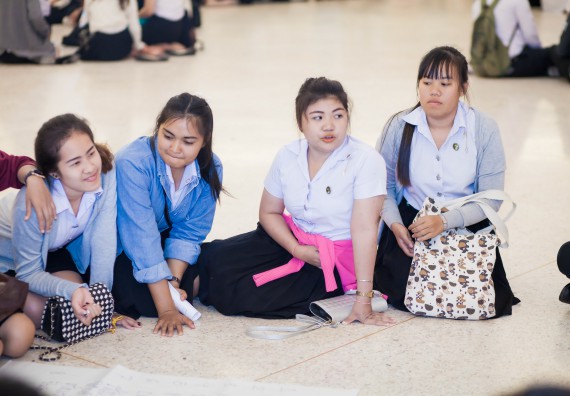 ภาพกิจกรรม นักศึกษาคณะวิทยาศาสตร์และเทคโนโลยี เข้าร่วมโครงการฝึกอบรมการประกันคุณภาพการศึกษา โดยกระบวนการจัดการความรู้ QA.KM