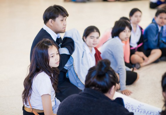 ภาพกิจกรรม นักศึกษาคณะวิทยาศาสตร์และเทคโนโลยี เข้าร่วมโครงการฝึกอบรมการประกันคุณภาพการศึกษา โดยกระบวนการจัดการความรู้ QA.KM