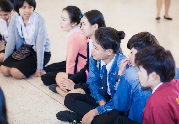 ภาพกิจกรรม นักศึกษาคณะวิทยาศาสตร์และเทคโนโลยี เข้าร่วมโครงการฝึกอบรมการประกันคุณภาพการศึกษา โดยกระบวนการจัดการความรู้ QA.KM