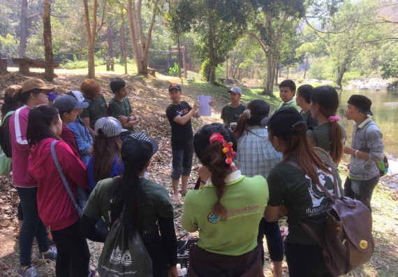 ภาพกิจกรรม โปรแกรมวิชาวิทยาศาสตร์สิ่งแวดล้อม จัดกิจกรรมการศึกษาสภาพดินและน้ำในพื้นที่ต้นน้ำลุ่มแม่น้ำปิง