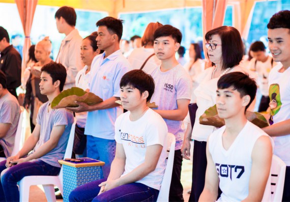 ภาพกิจกรรม คณะวิทยาศาสตร์และเทคโนโลยี เข้าร่วมพิธีบรรพชาอุปสมบท 30 รูป ถวายเป็นพระราชกุศลแด่พระบาทสมเด็จพระปรมินทรมหาภูมิพลอดุลยเดช