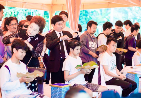 ภาพกิจกรรม คณะวิทยาศาสตร์และเทคโนโลยี เข้าร่วมพิธีบรรพชาอุปสมบท 30 รูป ถวายเป็นพระราชกุศลแด่พระบาทสมเด็จพระปรมินทรมหาภูมิพลอดุลยเดช