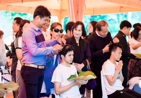 ภาพกิจกรรม คณะวิทยาศาสตร์และเทคโนโลยี เข้าร่วมพิธีบรรพชาอุปสมบท 30 รูป ถวายเป็นพระราชกุศลแด่พระบาทสมเด็จพระปรมินทรมหาภูมิพลอดุลยเดช