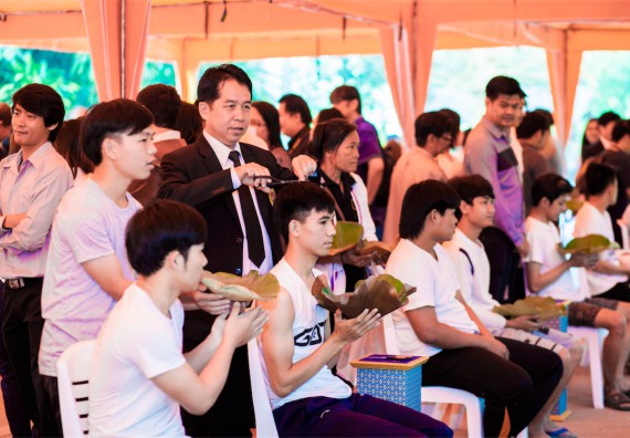 ภาพกิจกรรม คณะวิทยาศาสตร์และเทคโนโลยี เข้าร่วมพิธีบรรพชาอุปสมบท 30 รูป ถวายเป็นพระราชกุศลแด่พระบาทสมเด็จพระปรมินทรมหาภูมิพลอดุลยเดช