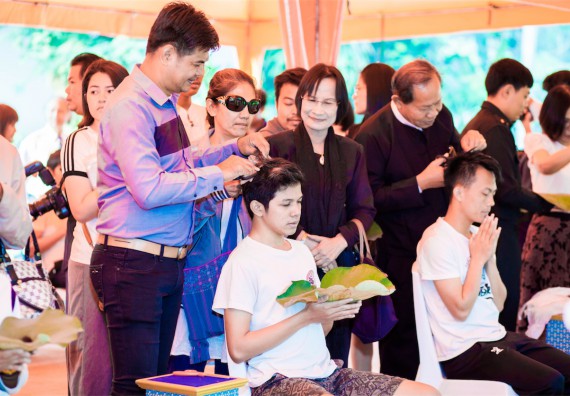 ภาพกิจกรรม คณะวิทยาศาสตร์และเทคโนโลยี เข้าร่วมพิธีบรรพชาอุปสมบท 30 รูป ถวายเป็นพระราชกุศลแด่พระบาทสมเด็จพระปรมินทรมหาภูมิพลอดุลยเดช