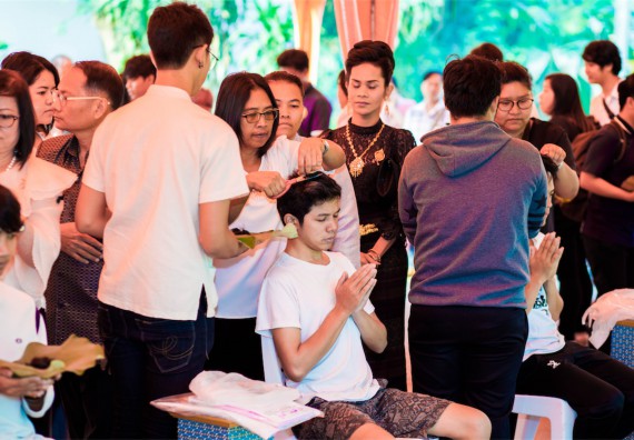 ภาพกิจกรรม คณะวิทยาศาสตร์และเทคโนโลยี เข้าร่วมพิธีบรรพชาอุปสมบท 30 รูป ถวายเป็นพระราชกุศลแด่พระบาทสมเด็จพระปรมินทรมหาภูมิพลอดุลยเดช