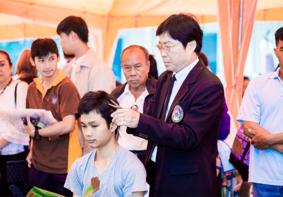 ภาพกิจกรรม คณะวิทยาศาสตร์และเทคโนโลยี เข้าร่วมพิธีบรรพชาอุปสมบท 30 รูป ถวายเป็นพระราชกุศลแด่พระบาทสมเด็จพระปรมินทรมหาภูมิพลอดุลยเดช