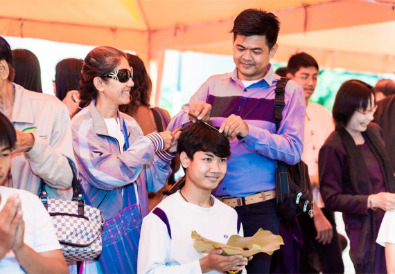 ภาพกิจกรรม คณะวิทยาศาสตร์และเทคโนโลยี เข้าร่วมพิธีบรรพชาอุปสมบท 30 รูป ถวายเป็นพระราชกุศลแด่พระบาทสมเด็จพระปรมินทรมหาภูมิพลอดุลยเดช