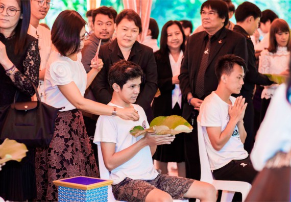 ภาพกิจกรรม คณะวิทยาศาสตร์และเทคโนโลยี เข้าร่วมพิธีบรรพชาอุปสมบท 30 รูป ถวายเป็นพระราชกุศลแด่พระบาทสมเด็จพระปรมินทรมหาภูมิพลอดุลยเดช