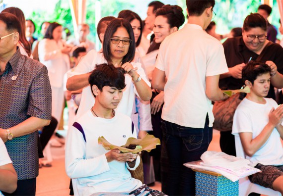 ภาพกิจกรรม คณะวิทยาศาสตร์และเทคโนโลยี เข้าร่วมพิธีบรรพชาอุปสมบท 30 รูป ถวายเป็นพระราชกุศลแด่พระบาทสมเด็จพระปรมินทรมหาภูมิพลอดุลยเดช