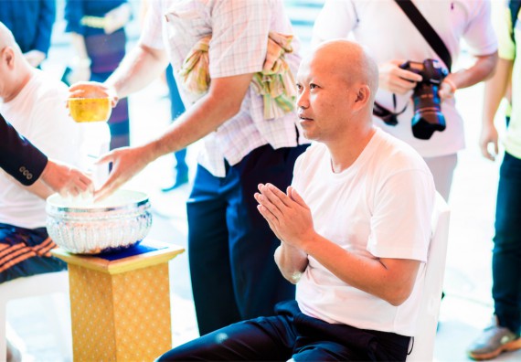 ภาพกิจกรรม คณะวิทยาศาสตร์และเทคโนโลยี เข้าร่วมพิธีบรรพชาอุปสมบท 30 รูป ถวายเป็นพระราชกุศลแด่พระบาทสมเด็จพระปรมินทรมหาภูมิพลอดุลยเดช