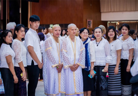 ภาพกิจกรรม คณะวิทยาศาสตร์และเทคโนโลยี เข้าร่วมพิธีบรรพชาอุปสมบท 30 รูป ถวายเป็นพระราชกุศลแด่พระบาทสมเด็จพระปรมินทรมหาภูมิพลอดุลยเดช