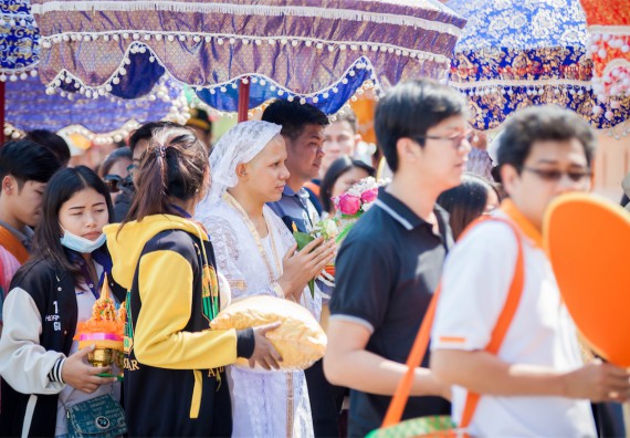 ภาพกิจกรรม คณะวิทยาศาสตร์และเทคโนโลยี เข้าร่วมพิธีบรรพชาอุปสมบท 30 รูป ถวายเป็นพระราชกุศลแด่พระบาทสมเด็จพระปรมินทรมหาภูมิพลอดุลยเดช