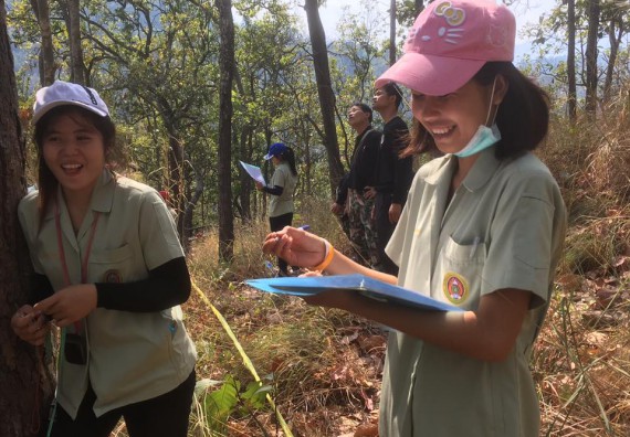 ภาพกิจกรรม โปรแกรมวิชาวิทยาศาสตร์สิ่งแวดล้อม จัดกิจกรรมการสำรวจศึกษาพรรณไม้ในท้องถิ่น