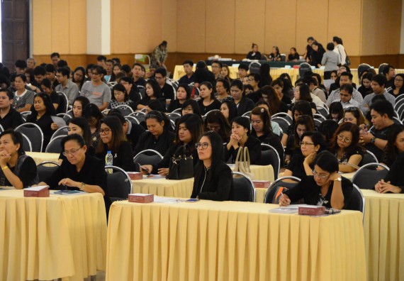 ภาพกิจกรรม บุคลากรคณะวิทยาศาสตร์และเทคโนโลยี เข้าร่วมโครการแสดงเจตจำนงการบริการงานด้วยความซื่อสัตย์สุจริต