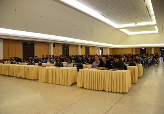 ภาพกิจกรรม บุคลากรคณะวิทยาศาสตร์และเทคโนโลยี เข้าร่วมโครการแสดงเจตจำนงการบริการงานด้วยความซื่อสัตย์สุจริต