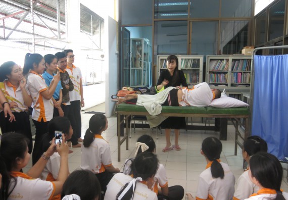 ภาพกิจกรรม โปรแกรมวิชาสาธารณสุขศาสตร์ จัดการอบรม เรื่อง การฉีดยา