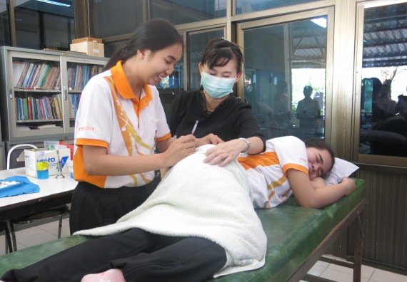 ภาพกิจกรรม โปรแกรมวิชาสาธารณสุขศาสตร์ จัดการอบรม เรื่อง การฉีดยา