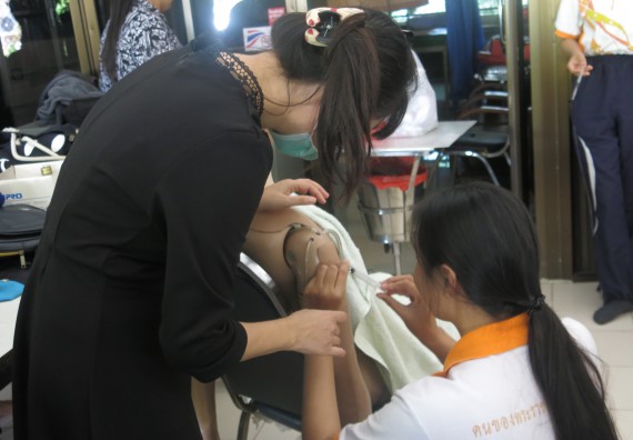 ภาพกิจกรรม โปรแกรมวิชาสาธารณสุขศาสตร์ จัดการอบรม เรื่อง การฉีดยา