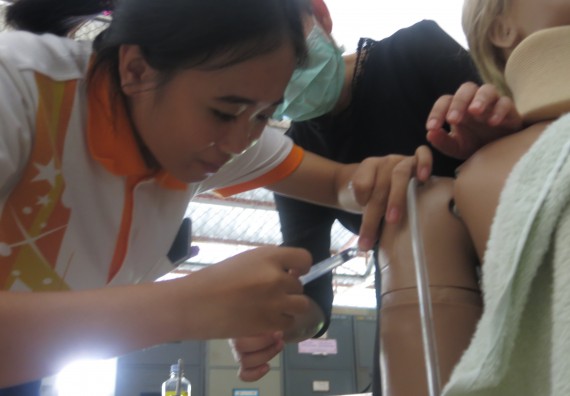 ภาพกิจกรรม โปรแกรมวิชาสาธารณสุขศาสตร์ จัดการอบรม เรื่อง การฉีดยา