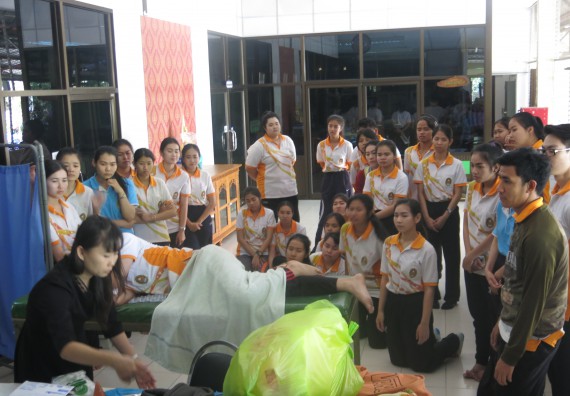 ภาพกิจกรรม โปรแกรมวิชาสาธารณสุขศาสตร์ จัดการอบรม เรื่อง การฉีดยา