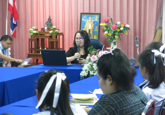 ภาพกิจกรรม โปรแกรมวิชาสาธารณสุขศาสตร์ จัดการอบรม เรื่อง การเตรียมความพร้อมก่อนออกฝึกประสบการณ์วิชาชีพสาธารณสุข