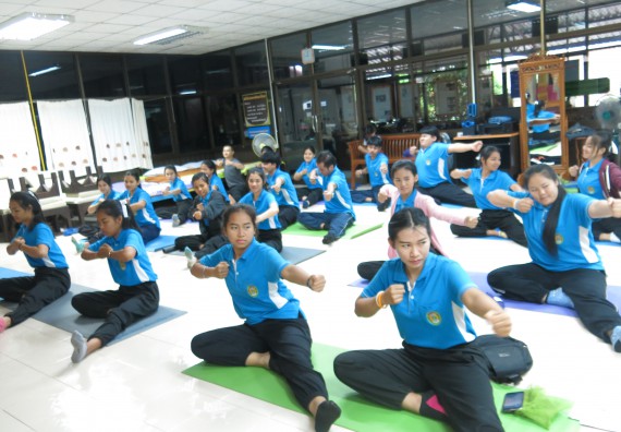 ภาพกิจกรรม โปรแกรมวิชาสาธารณสุขศาสตร์ จัดการอบรม เรื่อง การนวดตัวเพื่อสุขภาพ